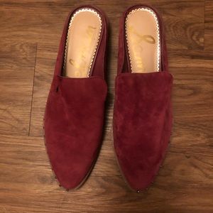 Sam Edelman wine colored mules